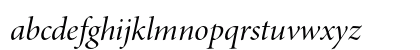 Minion Pro Italic Display Lowercase Preview