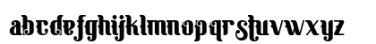 Banthern Personal Use Regular Lowercase Preview