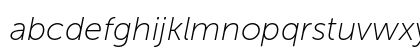 Museo Sans 100 Italic Lowercase Preview