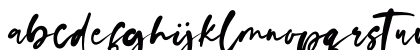 olive Regular Lowercase Preview