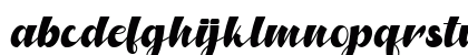 North Blue Regular Lowercase Preview