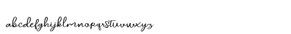 daniella script Regular Lowercase Preview
