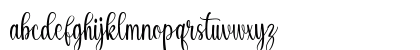 Sweetsweety Regular Lowercase Preview