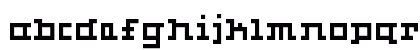 01Quadratix Regular Lowercase Preview