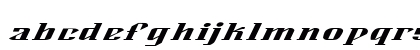 Alexander Bold Italic Lowercase Preview