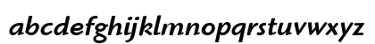 Highlander ITC Medium Italic Lowercase Preview