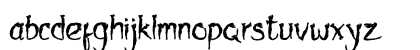 Arafura Regular Lowercase Preview