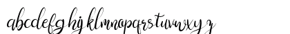 Sweengly Regular Lowercase Preview