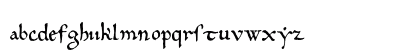 10thCenturyBookhandWF Regular Lowercase Preview