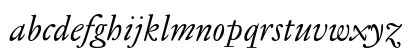 Jannon Text Italic Lowercase Preview