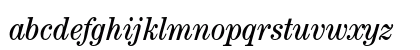 ITC Century Book Condensed Italic Lowercase Preview