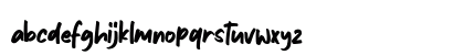 Avenus Type Regular Lowercase Preview