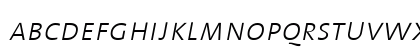 The Sans Extra Light- Italic Lowercase Preview