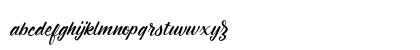 Montagne Script Free Demo Regular Lowercase Preview