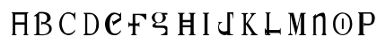 Thaumaturgy Regular Lowercase Preview