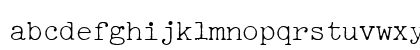 Selectric Pica Regular Lowercase Preview