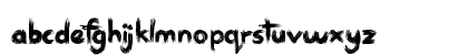 Sketchy Night Regular Lowercase Preview