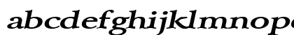 ArrayExtended BoldItalic Lowercase Preview