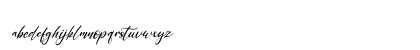 Addison Affson Italic Regular Lowercase Preview