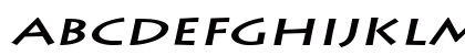 ListeExtended BoldItalic Lowercase Preview