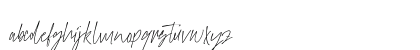 theraphiest Regular Lowercase Preview