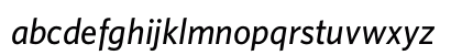 Whitney MediumItalic Lowercase Preview