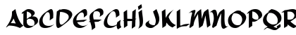 Arrow Head Regular Lowercase Preview
