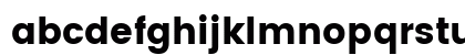 Poppins Bold Lowercase Preview