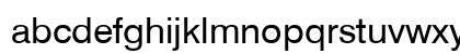 YU L Swiss Regular Lowercase Preview