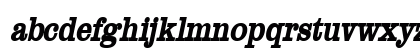ClareThin BoldItalic Lowercase Preview