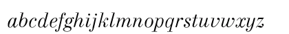 Dioxipe Italic Lowercase Preview