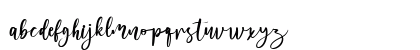 melanies Regular Lowercase Preview