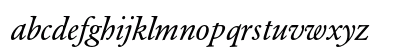Garamond BE Swash Italic Lowercase Preview