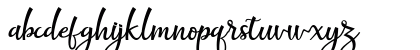 fantabulous script Regular Lowercase Preview