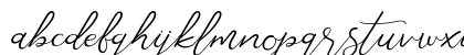 Corlita Script Free Regular Lowercase Preview
