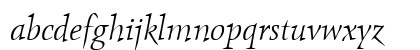 ObeliskITC TT Light Italic Lowercase Preview