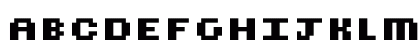 CubicFive18 BoldExpanded Lowercase Preview
