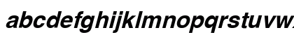 XB Zar Bold Italic Lowercase Preview
