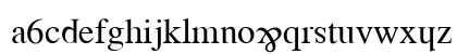 Wrongfont Medium Lowercase Preview