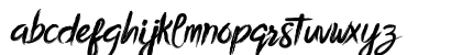 Bottomless Script Regular Lowercase Preview