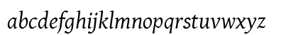 Gentium Basic Italic Lowercase Preview