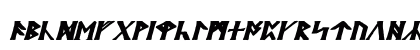 Britannian Bold Italic Lowercase Preview