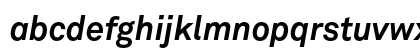 Akkurat Bold Italic Lowercase Preview