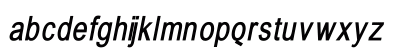 BabelSans Bold Italic Lowercase Preview