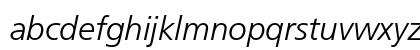 Frutiger LT 46 Light Italic Preview