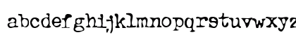 Typewriter Oldstyle Lowercase Preview
