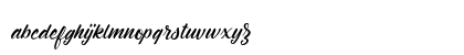 Montagne Script Free Demo Regular Lowercase Preview