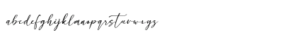 Pantole Regular Lowercase Preview