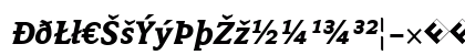 Avance Bold Italic Lowercase Preview