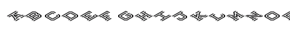 Hokjesgeestcube Bold Italic Preview